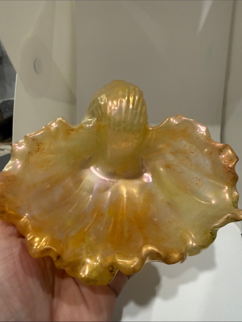 Iridescent Gold Resin Decorative Bowl - Home Art - Picture 3 of 11
